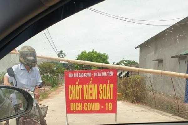 Huyện Hưng Hà quyết định phong tỏa thôn Bùi, khi thôn này có người được xét nghiệm dương tính với SARS-CoV-2 lần 1