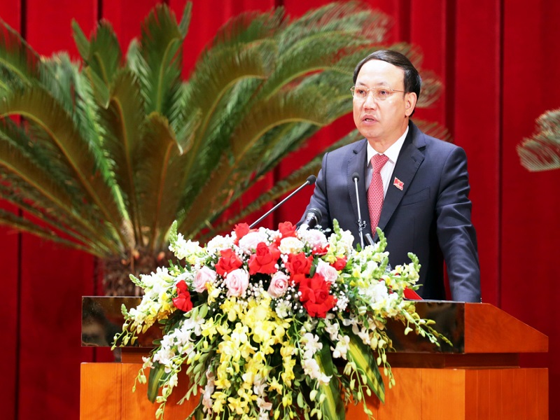 Ông Nguyễn Xuân Ký - Bí thư Tỉnh uỷ Quảng Ninh phát biểu tại kỳ họp