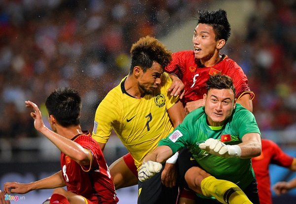 Trận đấu nhiều cảm xúc giữa đội tuyển Việt Namp/và Malaysia