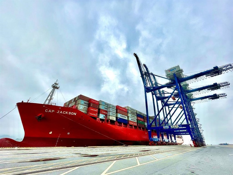 Ngày 1/11/2021, Cảng Container Quốc tế Tân Cảng Hải Phòng (TC-HICT) thuộc Tổng công ty Tân Cảng Sài Gòn chào đón chuyến tàu đầu tiên CAP JACKSON thuộc tuyến dịch vụ hàng hải mới TPX của hãng tàu Maersk kết nối trực tiếp Hải Phòng với Bờ Tây, Hoa Kỳ