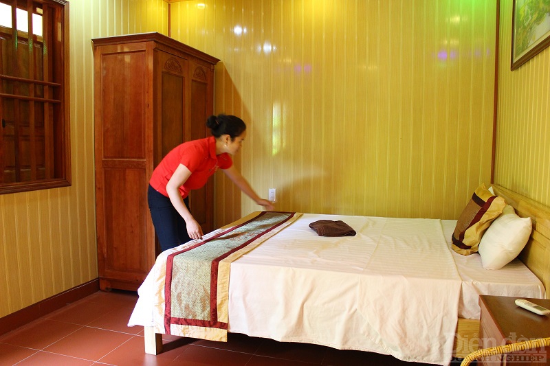 Cơ sở lưu trú tại xã Việt Hải, huyện Cát Hải chuẩn bị sẵn sàng cơ sở vật chất để đón khách du lịch