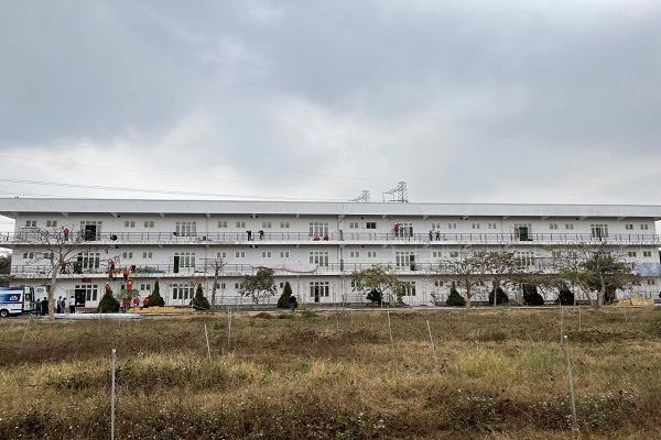 Bệnh viện dã chiến 2 cơ sở 2 Đại học Sao Đỏ, P. Thái Học,TP. Chí Linh sắp hoàn thành 