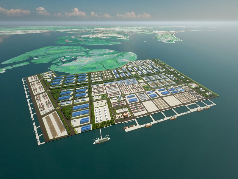 Dự án Bến cảng tổng hợp Vạn Ninh được đầu tư xây dựng trên diện tích 82,79ha, tại xã Vạn Ninh, TP Móng Cái