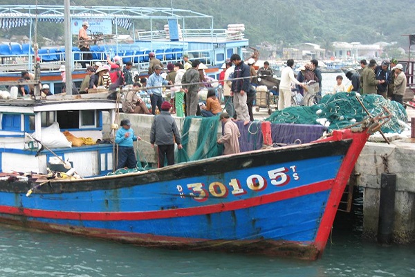 Cảng cá Thọ Quang thuộc quận Sơn Trà, TP Đà Nẵng