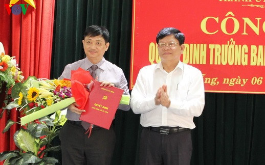 Ông Đặng Việt Dũng điều động sang làm Trưởng Ban Tuyên giáo Thành ủy vào tháng 2/2017.