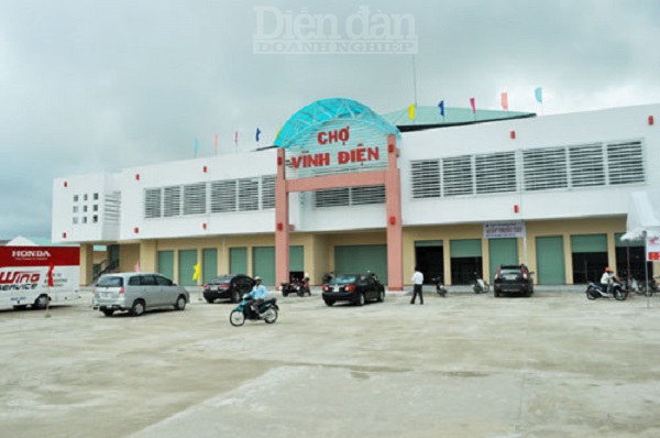 Dự án khu dân cư phố chợ Vĩnh Điện do Công ty cổ phần Đầu tư & xây dựng 501 thực hiện tại Quảng Nam.