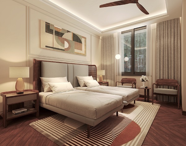 Không gian phòng ngủ sang trọng với nội thất cao cấp mang đậm phong cách Modern Classic tại Regal Collection Villa. Thông tin liên hệ trở thành chủ nhân đầu tiên liên hệ qua số 0932 43 63 83. 