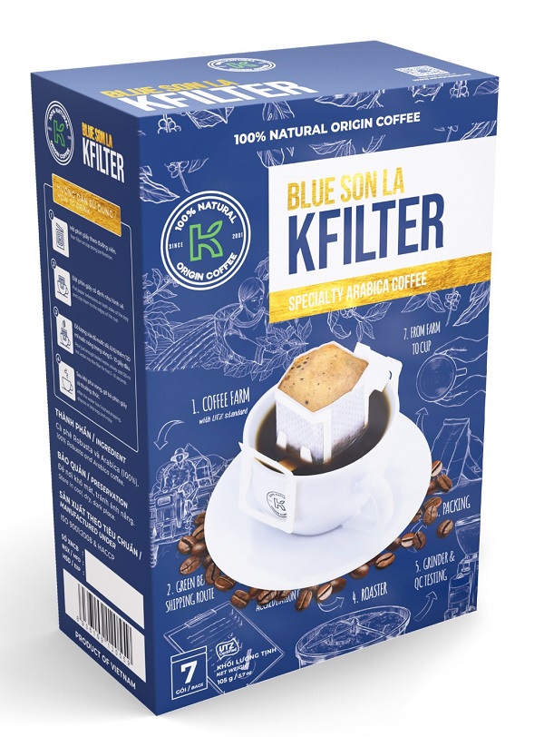 K Filter Blue Son la Coffee là lời giải đáp cho nhu cầu cà phê tiện lợi nhưng đòi hỏi chất lượng cao