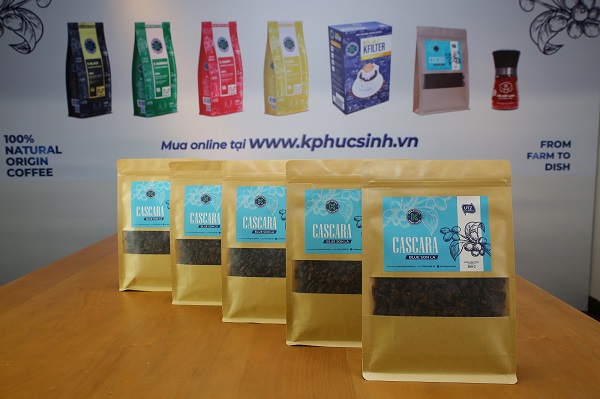 Lần đầu tiên Việt Nam có Trà Cascara Blue Son la được chế biến từ 100% vỏ quả cà phê Arabica với hương vị đặc sắc, mới lạ