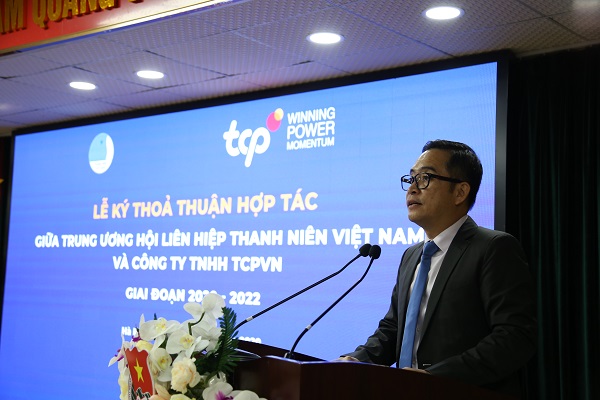 Ông Nguyễn Thanh Huân - TGĐ TCPVN phát biểu tại sự kiện