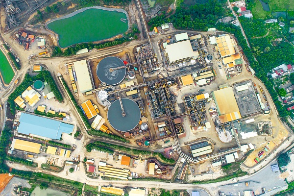 Nhà máy chế biến khoáng sản của MHT tại mỏ đa kim Núi Pháo