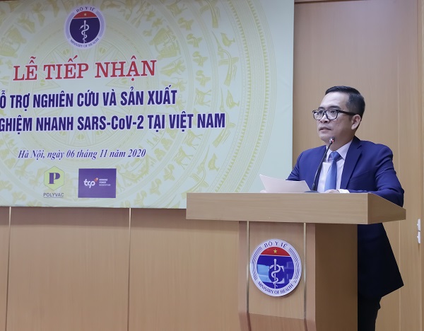 Ông Nguyễn Thanh Huân - TGĐ TCPVN phát biểu tại buổi lễ