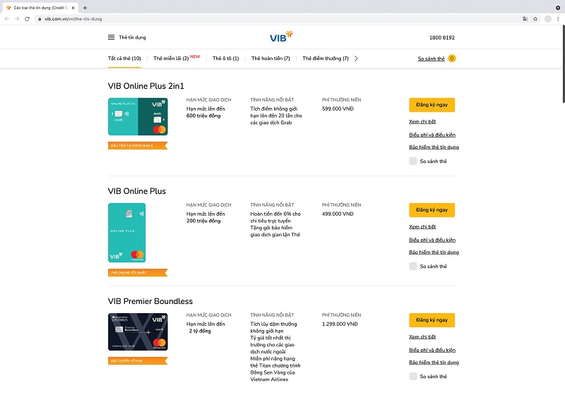Đăng ký mở thẻ tín dụng VIB hoàn toàn trực tuyến, nhận ngay thông tin thẻ qua MyVIB và bắt đầu chi tiêu 