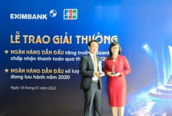Eximbank nhận giải thưởng từ Tổ chức Thẻ quốc tế JCB