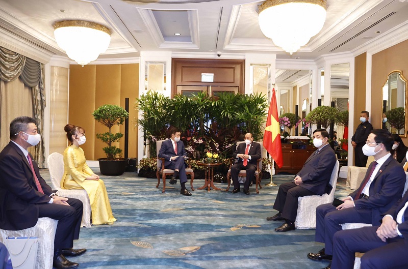 Sự kiện ký kết hợp tác được sự chứng kiến của Chủ tịch nước Nguyễn Xuân Phúc. Ảnh: Sovico