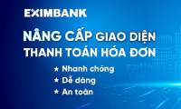 Eximbank nâng cấp giao diện thanh toán hóa đơn