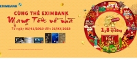 Eximbank triển khai chương trình “Cùng thẻ Eximbank, mang tết về nhà”