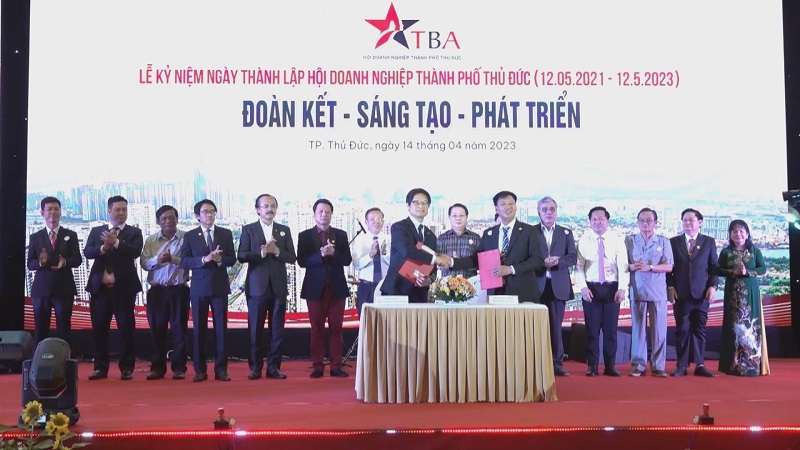Hội Doanh nghiệp TP Thủ Đức ký kết hợp tác với Trung tâm Thương mại Trọng tài quốc tế Việt Nam