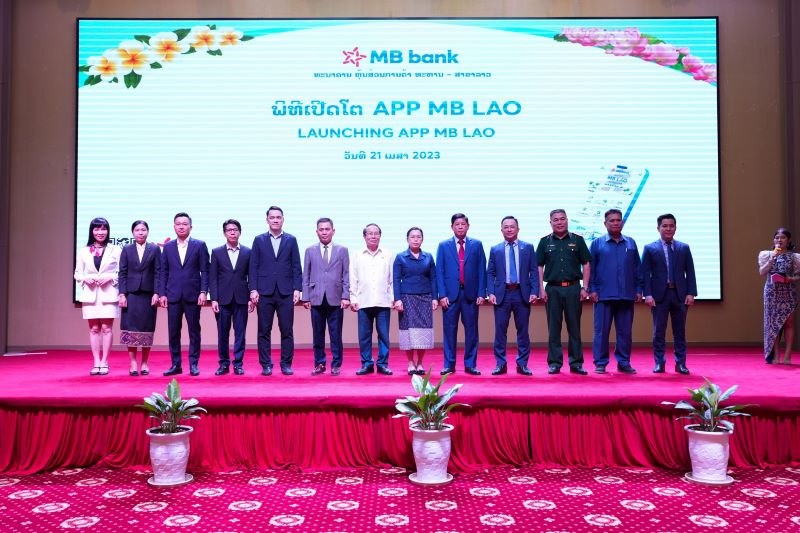 Lễ ra mắt App MB Lào diễn ra tại Thủ đô Viêng Chăn (Lào)