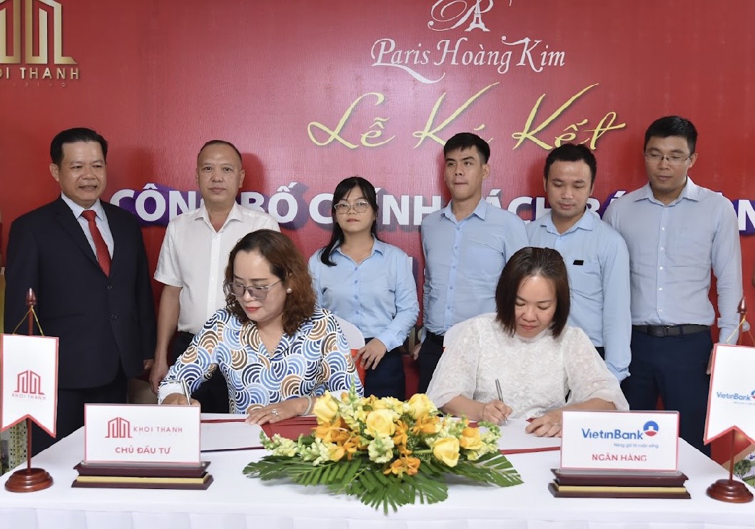 Lễ ký kết hợp tác giữa Công ty Khởi Thành và VietinBank