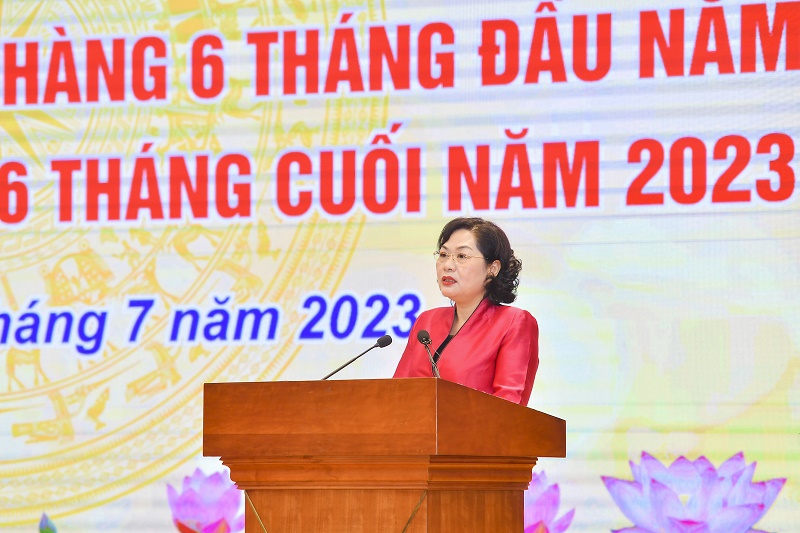 Thống đốc NHNN Nguyễn Thị Hồng phát biểu khai mạc