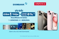 Ưu đãi cực chất cùng thẻ tín dụng Eximbank để sở hữu Iphone 15 tại series mới tại Cellphones