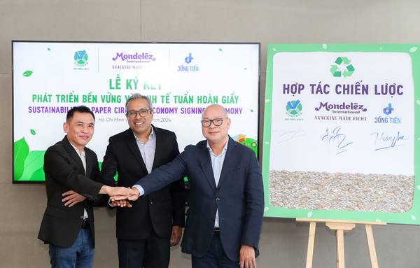 Công ty Mondelez Kinh Đô ký Thỏa thuận hợp tác chiến lược cùng các đối tác nhằm nâng cao năng lực thu gom và tái chế bao bì