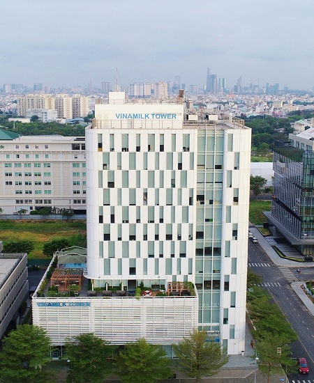 Trụ sở chính của công ty Vinamilk tại Thành phố Hồ Chí Minh.
