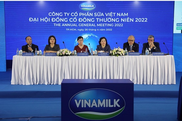 Đại hội đồng cổ đông của Vinamilk năm 2022 diễn ra dưới hình thức trực tuyến.