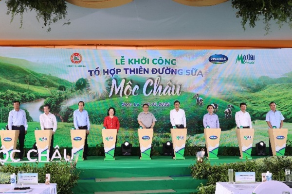 Dự án Tổ hợp Thiên đường sữa Mộc Châu chính thức khởi công vào ngày 28/5 vừa qua.