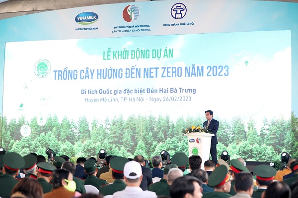 Ông Lê Hoàng Minh – Giám đốc Điều hành Sản xuất Vinamilk chia sẻ về cam kết của doanh nghiệp đối với dự án.