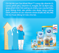 Ra mắt sản phẩm Cô Gái Hà Lan CAO khỏe Plus+ mới giúp phát triển chiều cao và não bộ cho bé