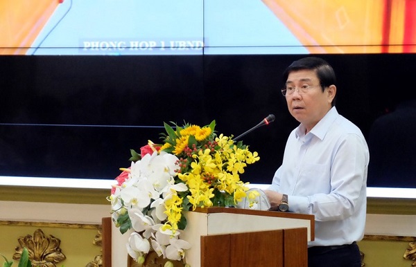 Chủ tịch UBND TP. HCM Nguyễn Thành Phong phát biểu khai mạc tọa đàm.