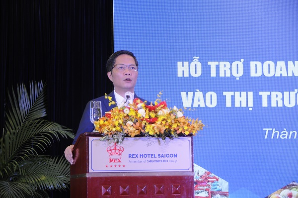 Ông Trần Tuấn Anh - Bộ trưởng Bộ Công thương phát biểu khai mạc Hội nghị.