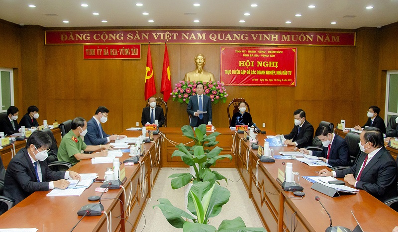 tỉnh Bà Rịa – Vũng Tàu đã tổ chức Hội nghị trực tuyến gặp gỡ các Hiệp hội, doanh nghiệp, nhà đầu tư nước ngoài