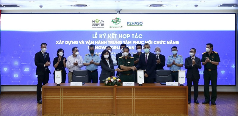Bệnh viện Quân y 175 và Công ty Rehaso cùng NovaGroup đã ký kết hợp tác xây dựng và vận hành Trung tâm phục hồi chức năng tại NovaWorld Phan Thiet.