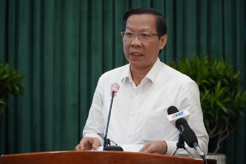 Chủ tịch UBND TP.HCM Phan Văn Mãi phát biểu tại Hội nghị.