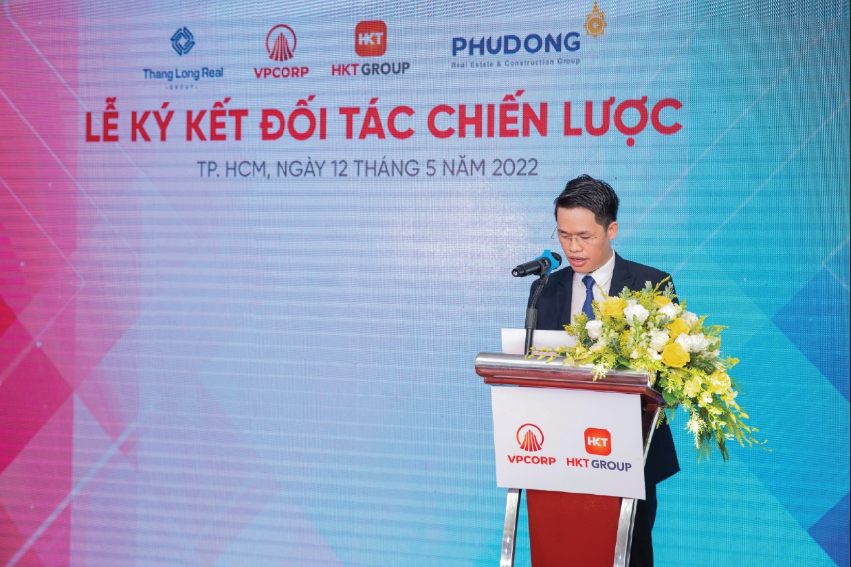 Ông Nguyễn Văn Quy - Tổng Giám đốc VPCORP phát biểu tại sự kiện.