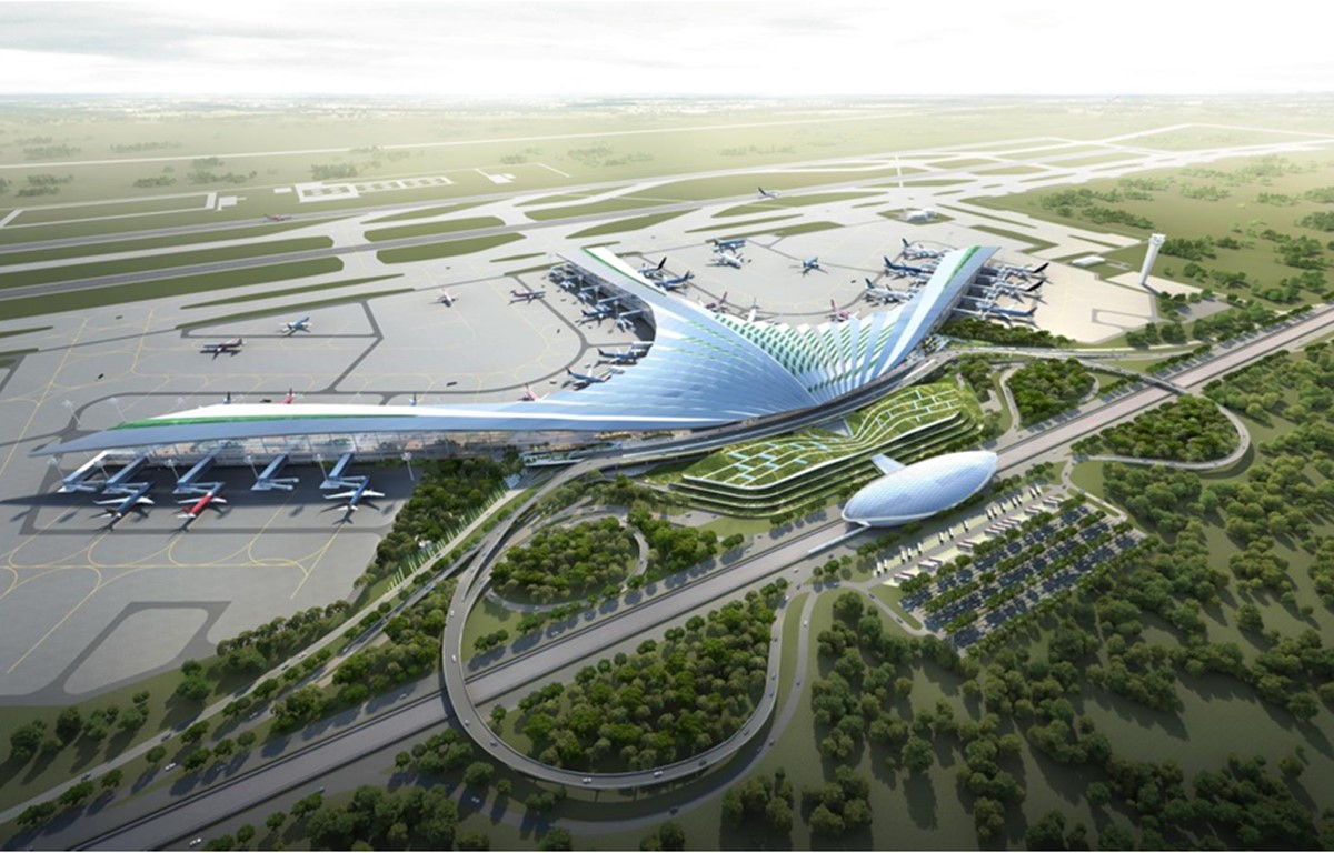 Phương án thiết kế kiến trúc sân bay Quốc tế Long Thành. (Nguồn ảnh ACV).