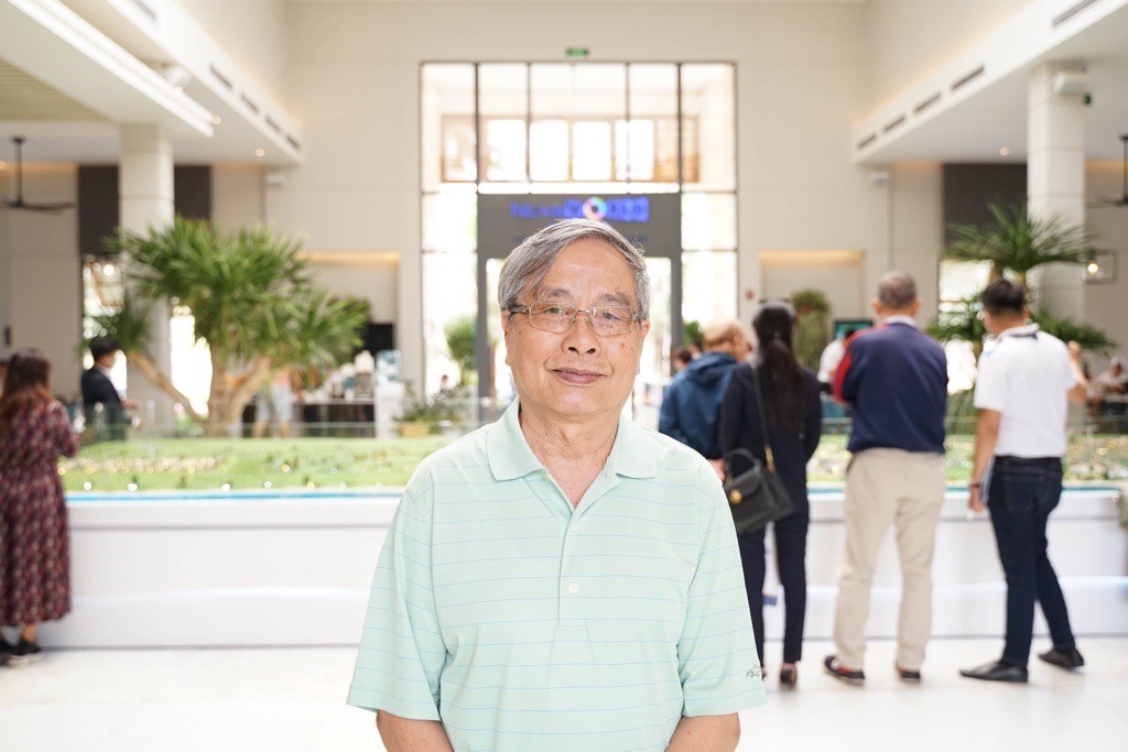 Ông Lê Quang Doãn hài lòng với tốc độ xây dựng và tin vào tiềm năng phát triển của dự án .