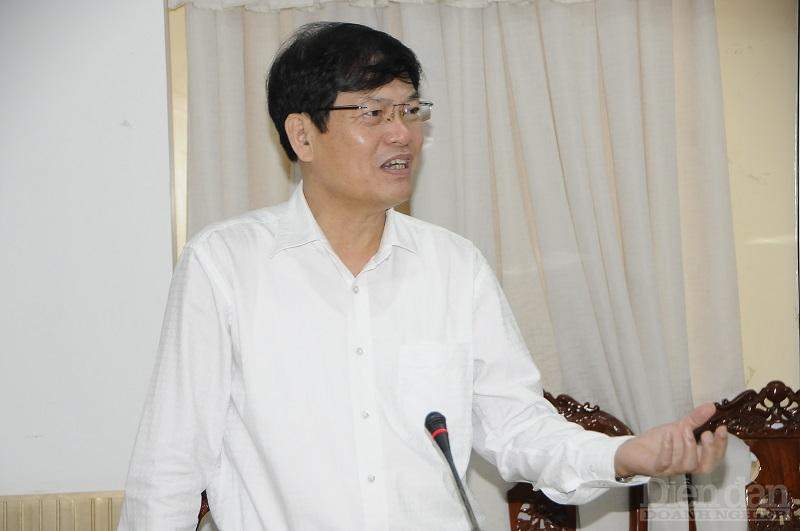ông Đỗ Ngọc An – Phó trưởng Ban kinh tế Trung ương, Phó trưởng Ban chỉ đạo phát biểu tại buổi làm việc - Ảnh: Đình Đại.