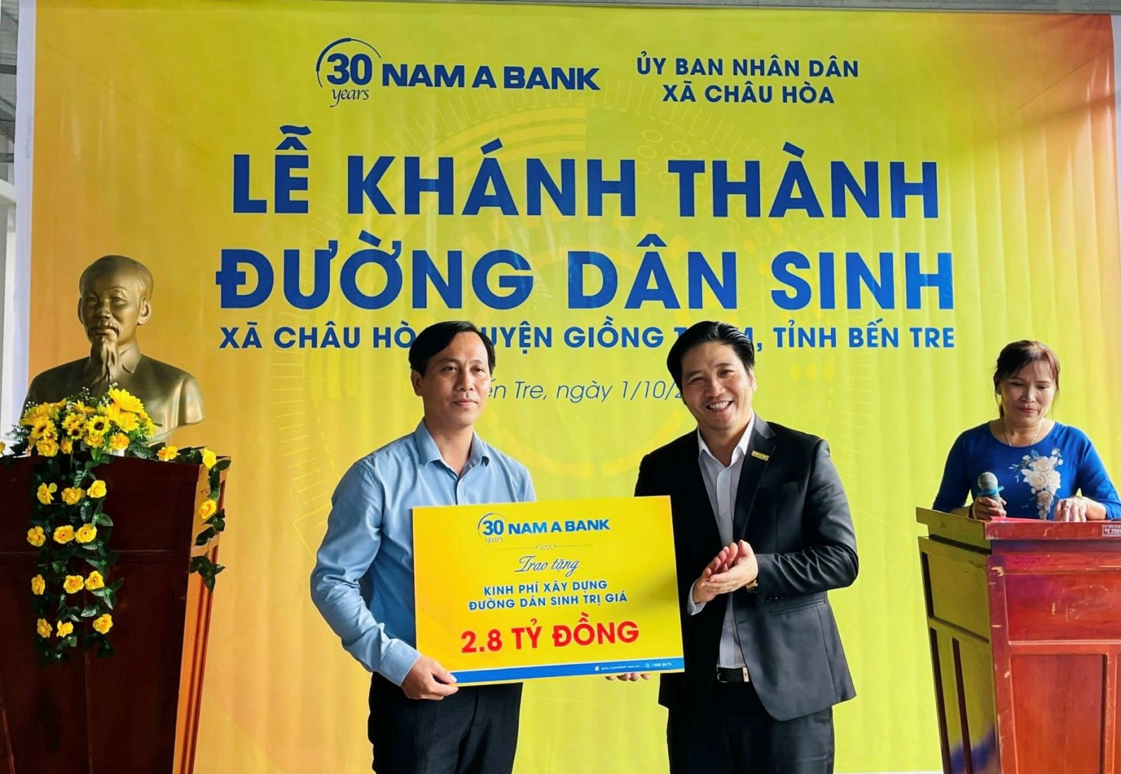 Nam A Bank tiếp tục hỗ trợ nhiều dự án cộng đồng nhân dịp kỷ niệm 30 năm thành lập.