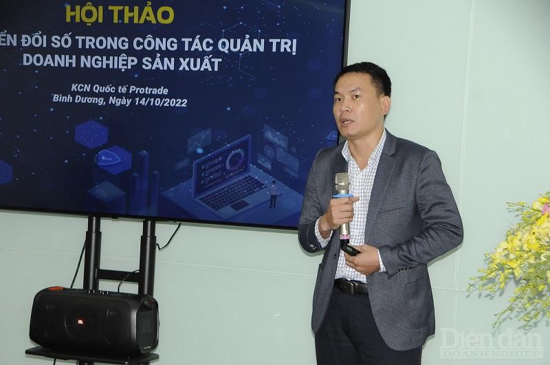 Ông Bùi Cao Học – TGĐ, nhà sáng lập Công ty OnlineCRM - Ảnh: Đình Đại.