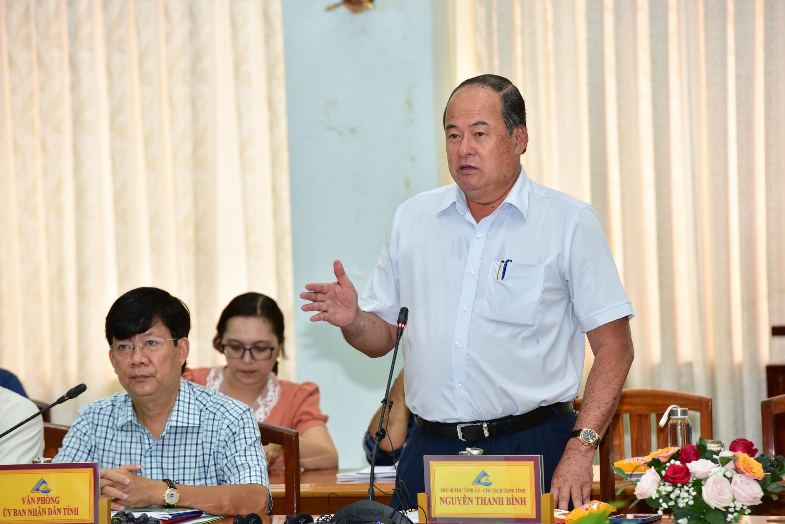 Phát biểu tại cuộc họp, Ông Nguyễn Thanh Bình - Phó Bí thư Tỉnh ủy, Chủ tịch UBND tỉnh An Giang đánh giá cao đề án của NovaGroup.