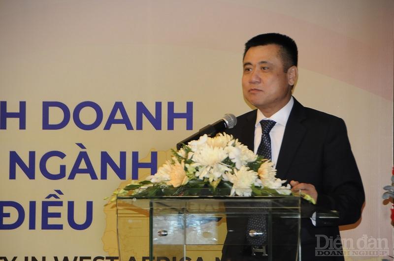 ông Bạch Khánh Nhựt – Phó Chủ tịch Thường trực Hiệu hội Điều Việt Nam phát biểu tại Hội thảo - Ảnh: Đình Đại.