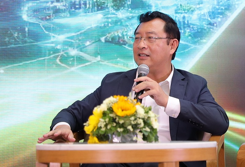 Ông Phạm Hồng Quất - Cục trưởng Cục Phát triển thị trường và Doanh nghiệp Khoa học Công nghệ (NATEC), Bộ Khoa học và Công nghệ phát biểu tại sự kiện.