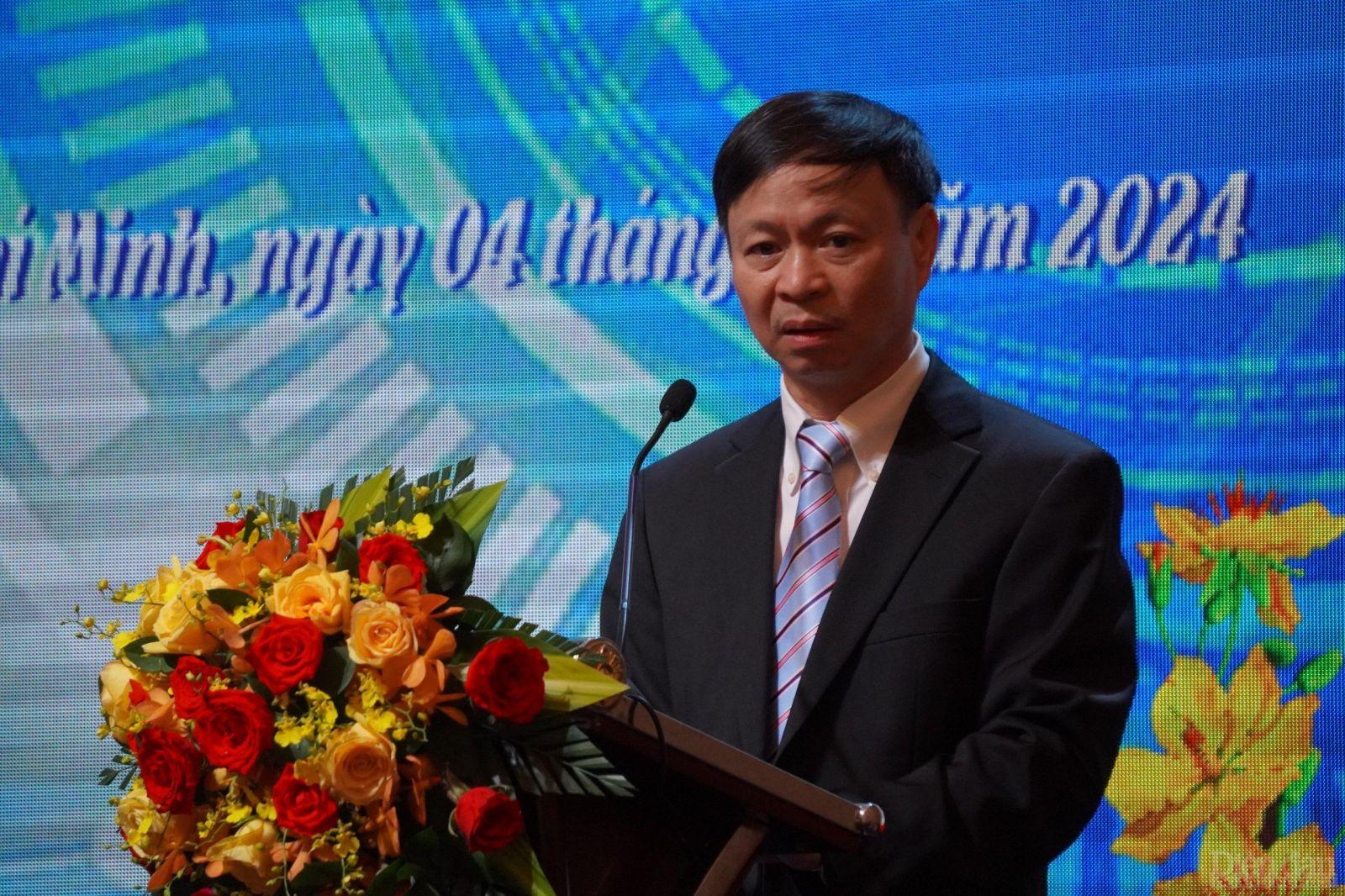 PGS.TS Hoàng Minh, Thứ trưởng Bộ KH&CNp/phát biểu tại diễn đàn - Ảnh: Đình Đại.