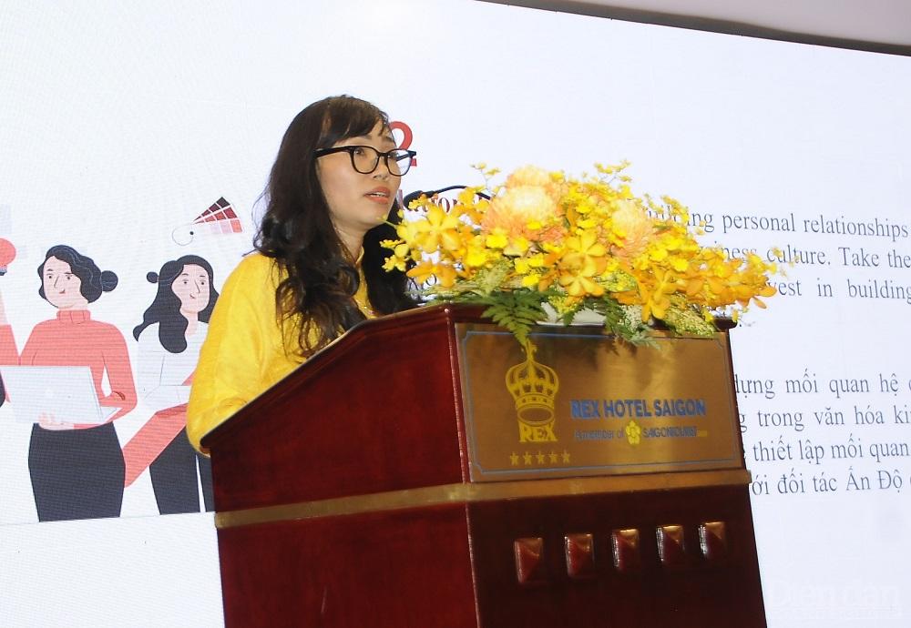 bà Nguyễn Thị Thu Hiền - Giám đốc Điều hành IICCI Việt Nam đã chỉ ra 10 điểm quan trọng cần lưu ý khi kinh doanh trên thị trường Ấn Độ.
