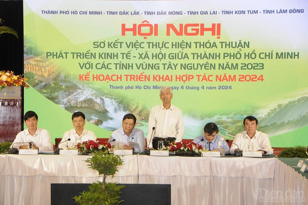 Phó chủ tịch UBND TP.HCM Võ Vă Hoan phát biểu khai mạc Hội nghị.