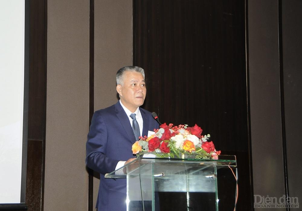 ông Lê Thành Quân - Vụ trưởng Vụ Quản lý các khu kinh tế, Bộ Kế hoạch và Đầu tư (KH&ĐT) phát biểu tại Hội thảo 